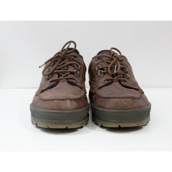 Ecco Men Shoes Track 25 Gore Tex Arch Support Comfort Leather - Picture 2 of 11